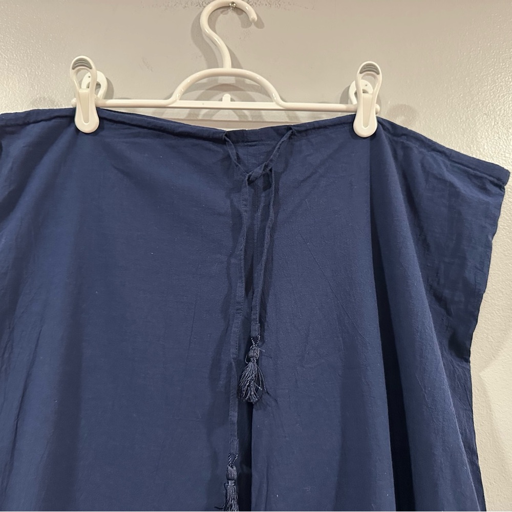 Tommy Bahama Navy High Rise Wide Leg Drawstring Pants Medium M - Picture 3 of 7